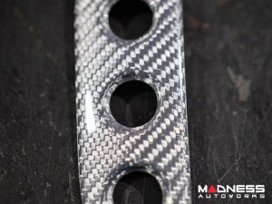 Maserati GranTurismo Interior Trim - Carbon Fiber - Audio System Button Trim - White Candy